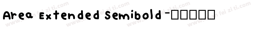 Area Extended Semibold字体转换